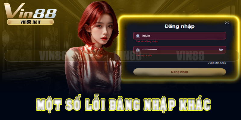 Một số lỗi đăng nhập khác và cách xử lý